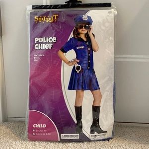 Girls police chief costume